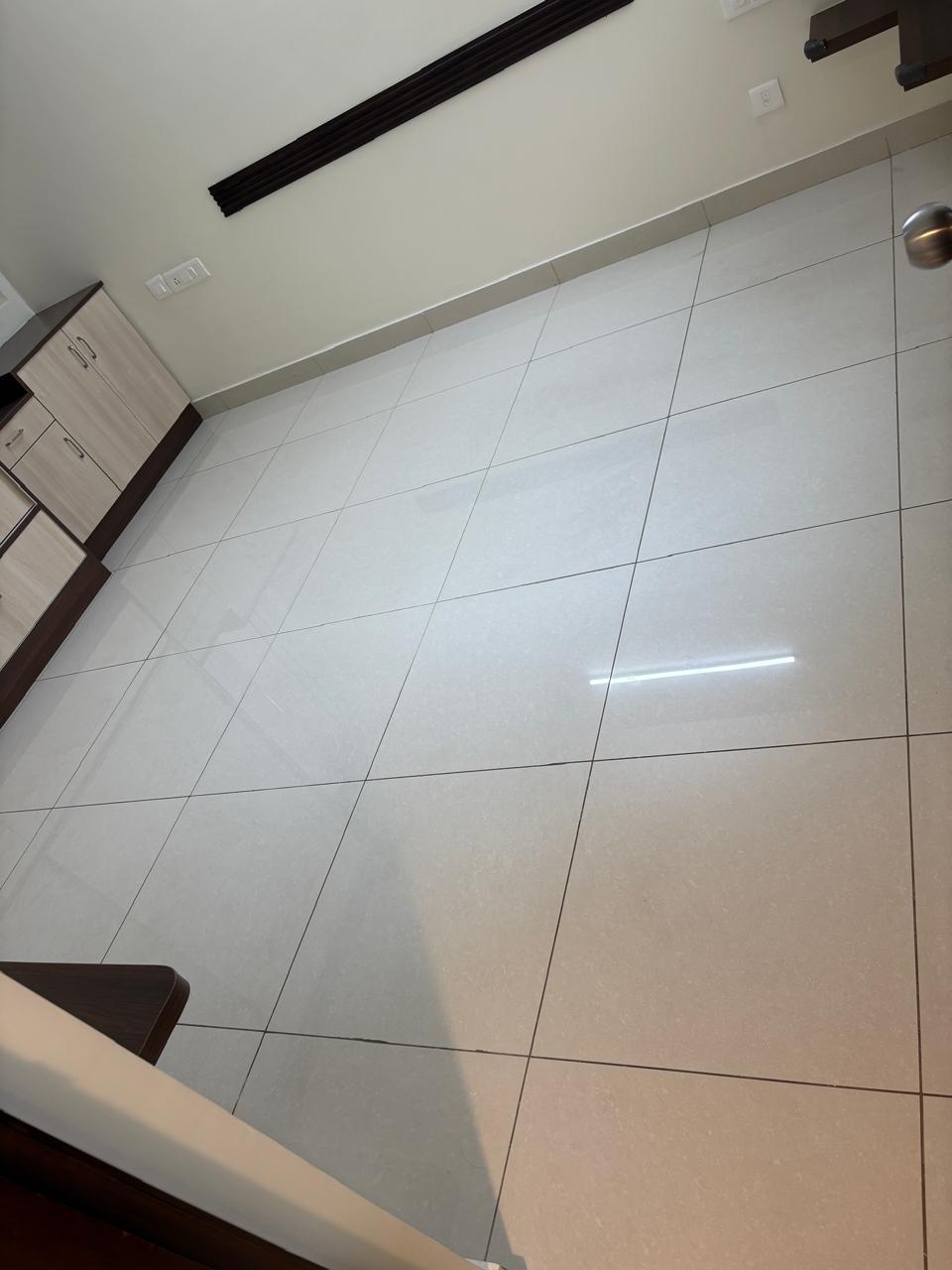 High-Gloss Restored Floor Tile Finish